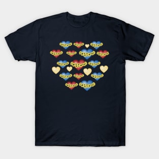 Sunflowers and heart. Love and flowers. T-Shirt